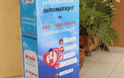 Innovation : l’Incubateur digital -Incub@uo- de l’UFR/SEA met en place un distributeur géant automatique de gel et de solution hydro-alcoolique