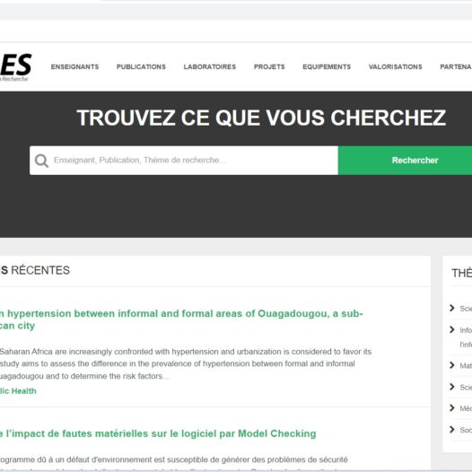 Lancement de la plateforme ProGRES : un nouvel outil de valorisation de la recherche à l’Université Joseph KI-ZERBO