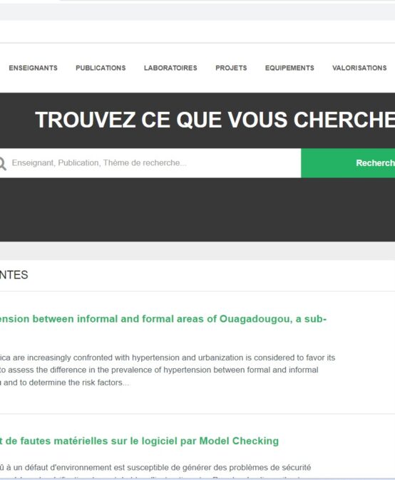 Lancement de la plateforme ProGRES : un nouvel outil de valorisation de la recherche à l’Université Joseph KI-ZERBO