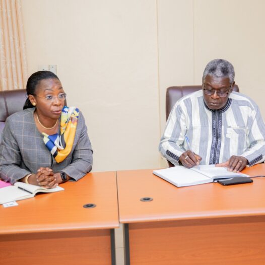 Carnet d’audience : le Président de l’université a reçu la Directrice générale de ECOBANK-Burkina