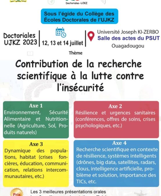 Doctoriales UJKZ 2023