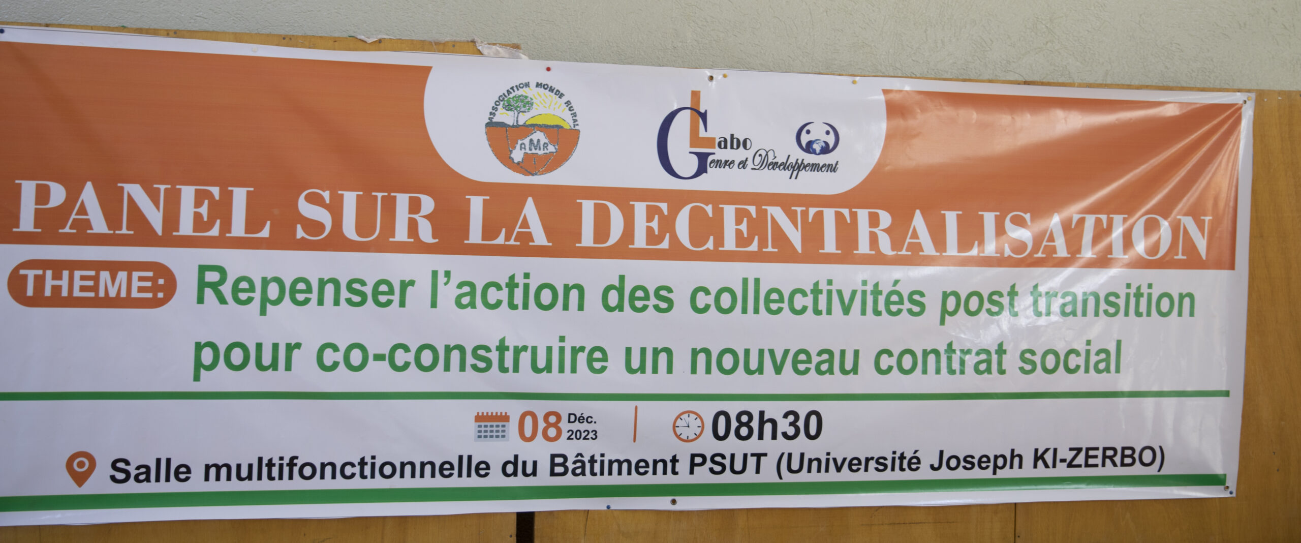 UJKZ :Le Laboratoire Genre et Développement questionne la décentralisation à la burkinabè 