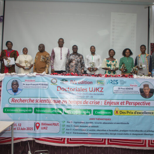 Clap de fin des Doctoriales 2025 : huit (8) prix pour honorer l’excellence scientifique des doctorants