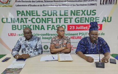 LERMIT/ UJKZ : Regards croisés sur le Nexus climat -conflit et genre au Burkina Faso
