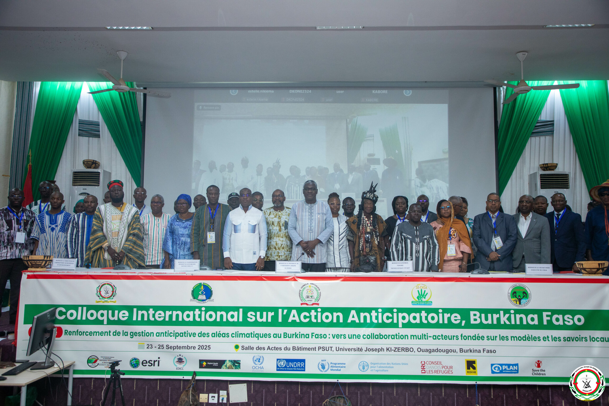Colloque international sur  l’action anticipatoire au Burkina Faso: LAGE/UJKZ  fédère les acteurs autour des aléas climatiques